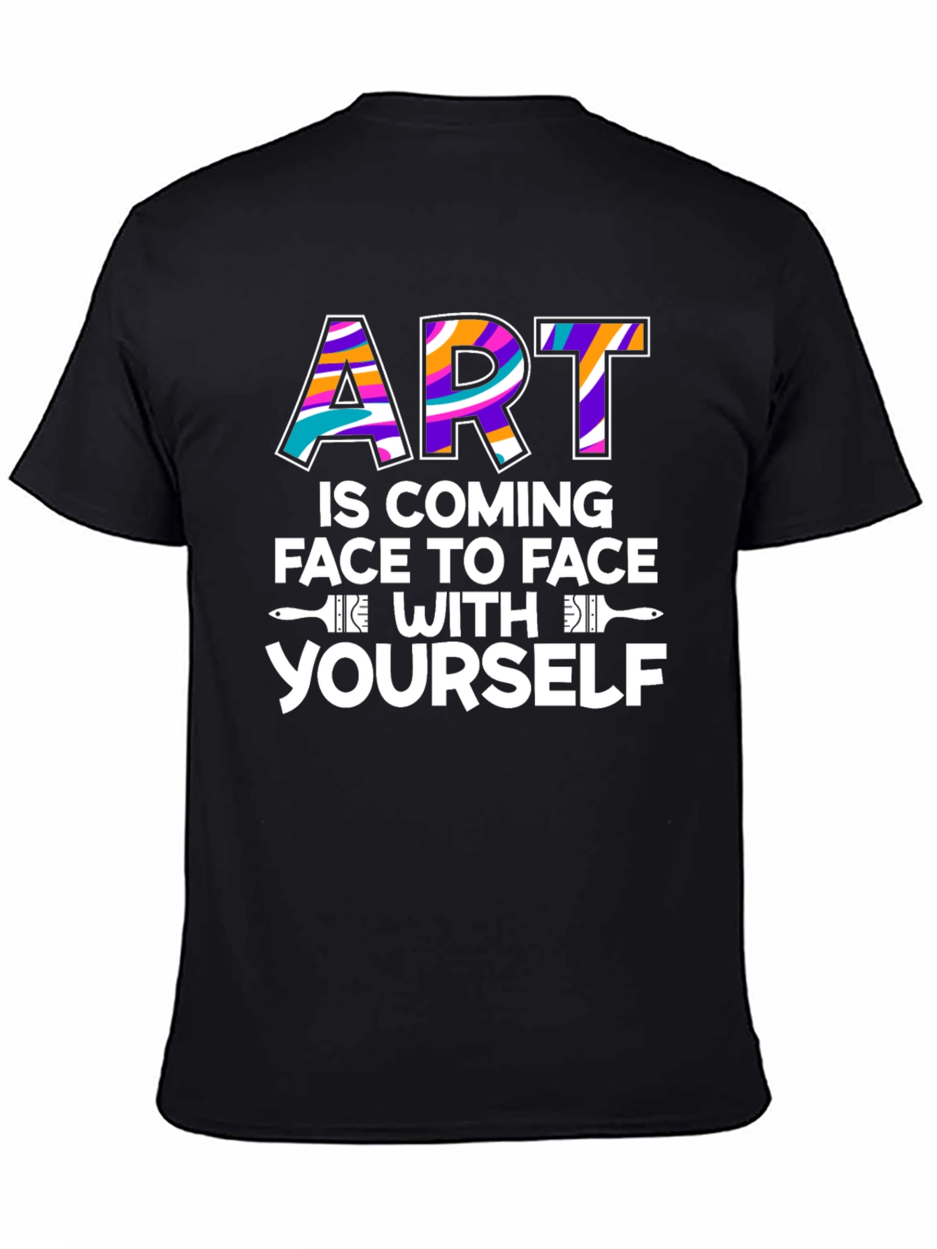 Art is Coming Face to Face Graphic T-Shirt