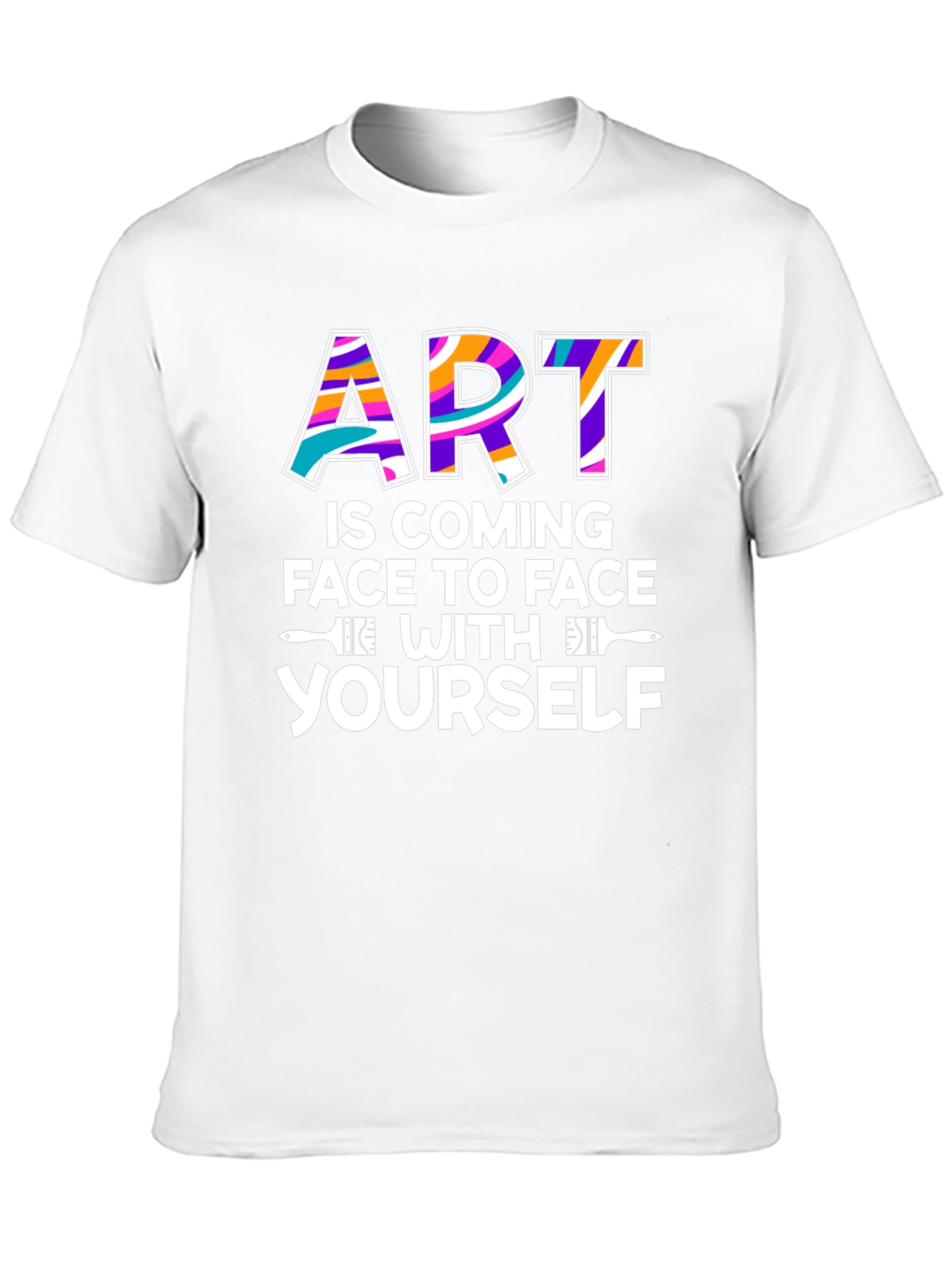 Art is Coming Face to Face Graphic T-Shirt
