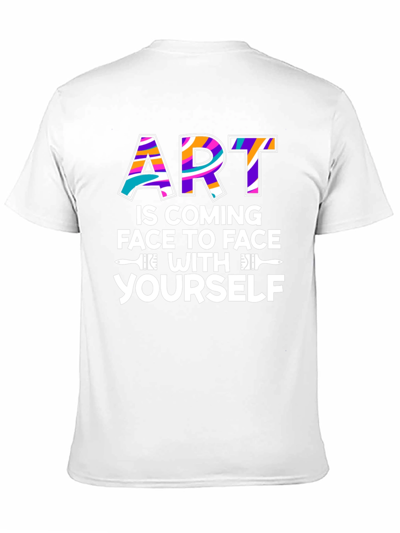 Art is Coming Face to Face Graphic T-Shirt