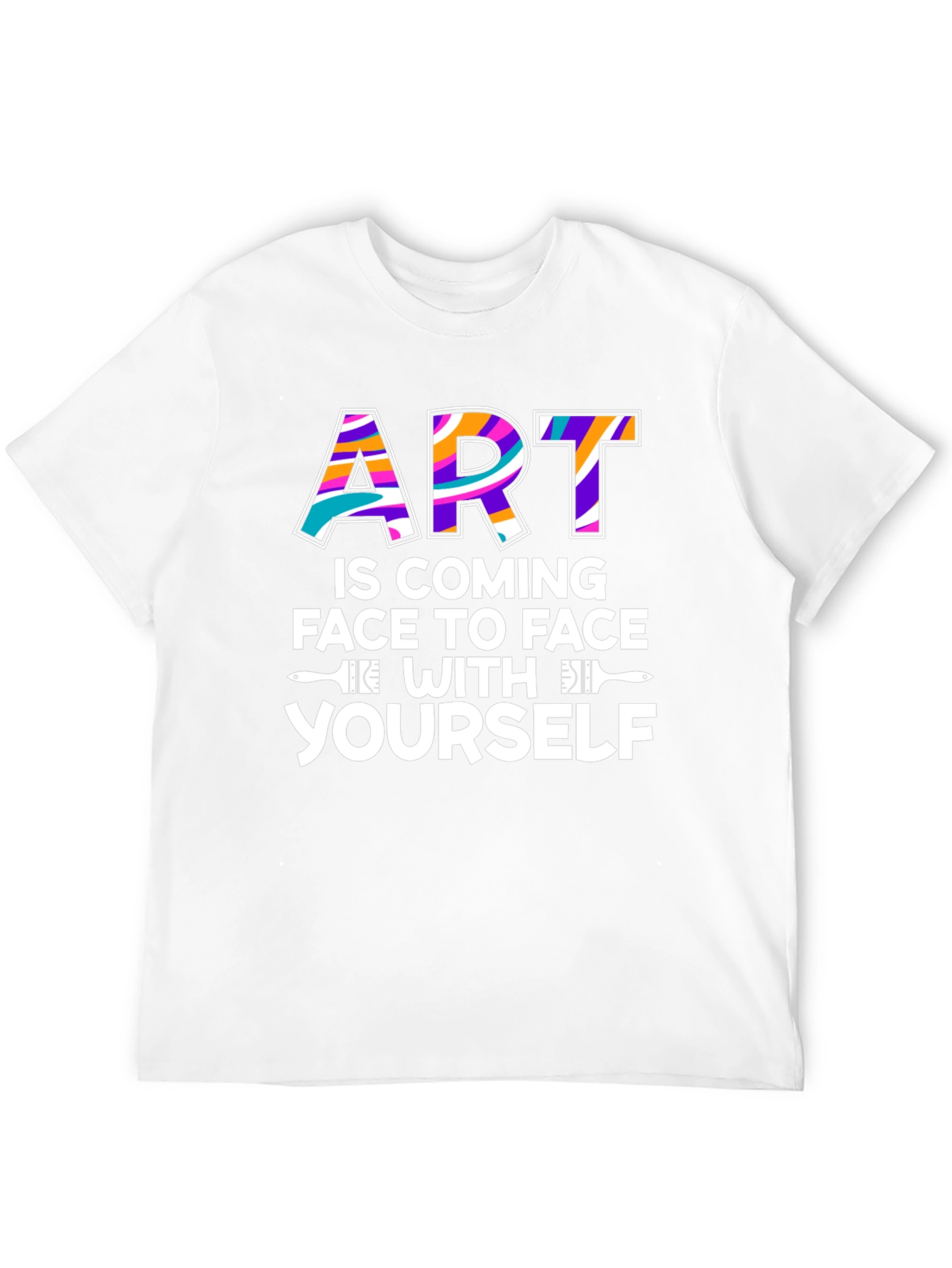 Art is Coming Face to Face Graphic T-Shirt