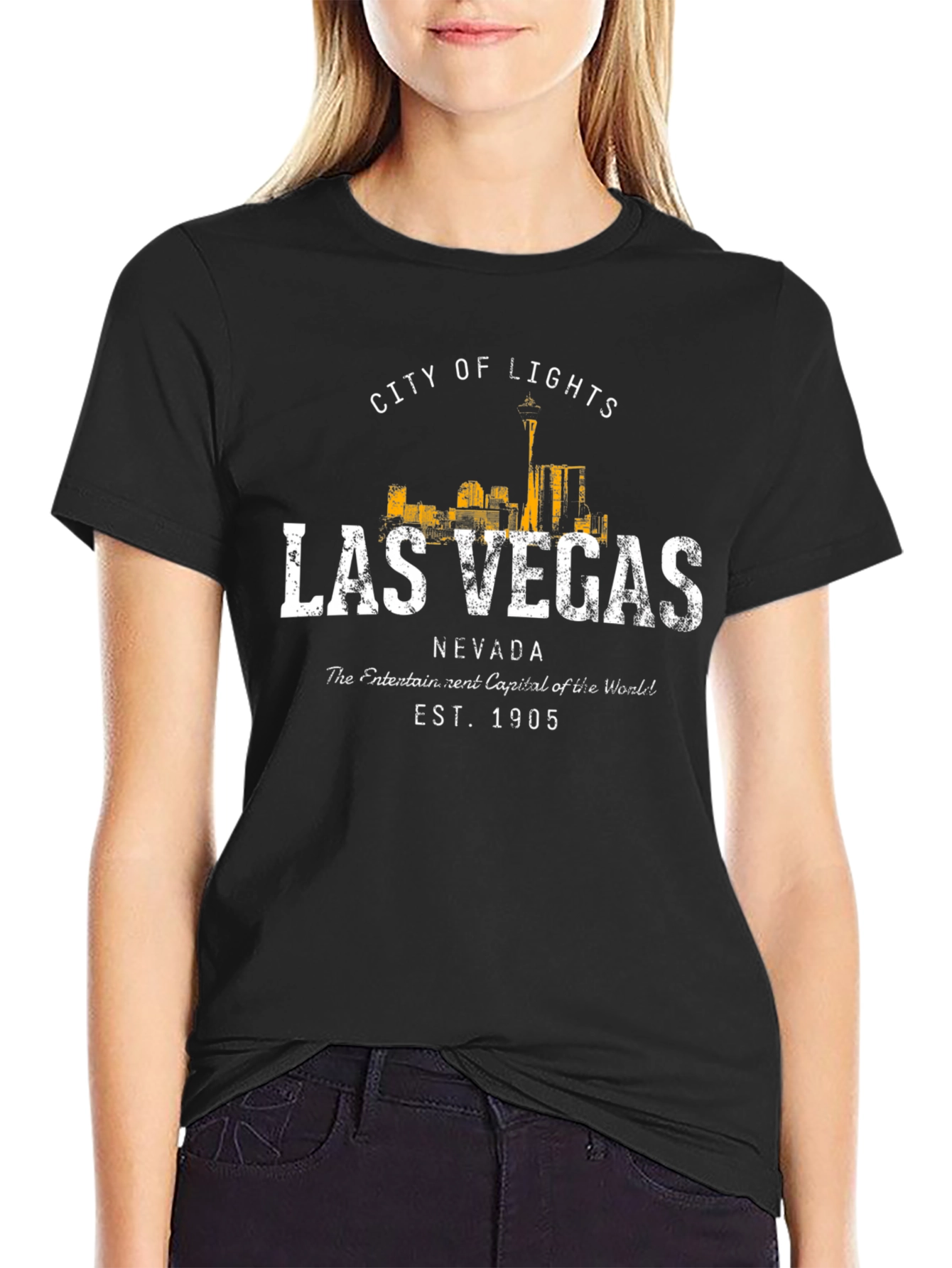 Las Vegas City of Lights Graphic Tee