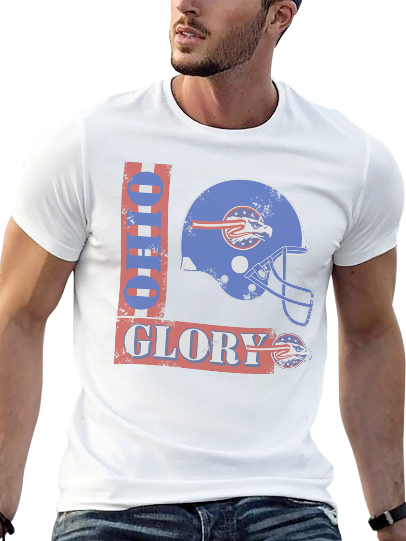 Ohio Glory Football Helmet Graphic T-Shirt