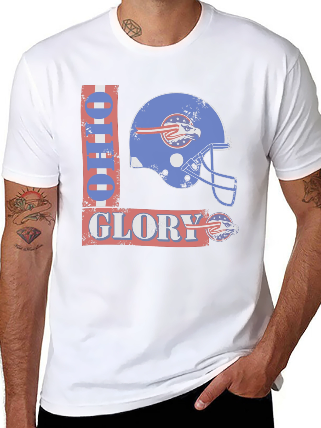 Ohio Glory Football Helmet Graphic T-Shirt
