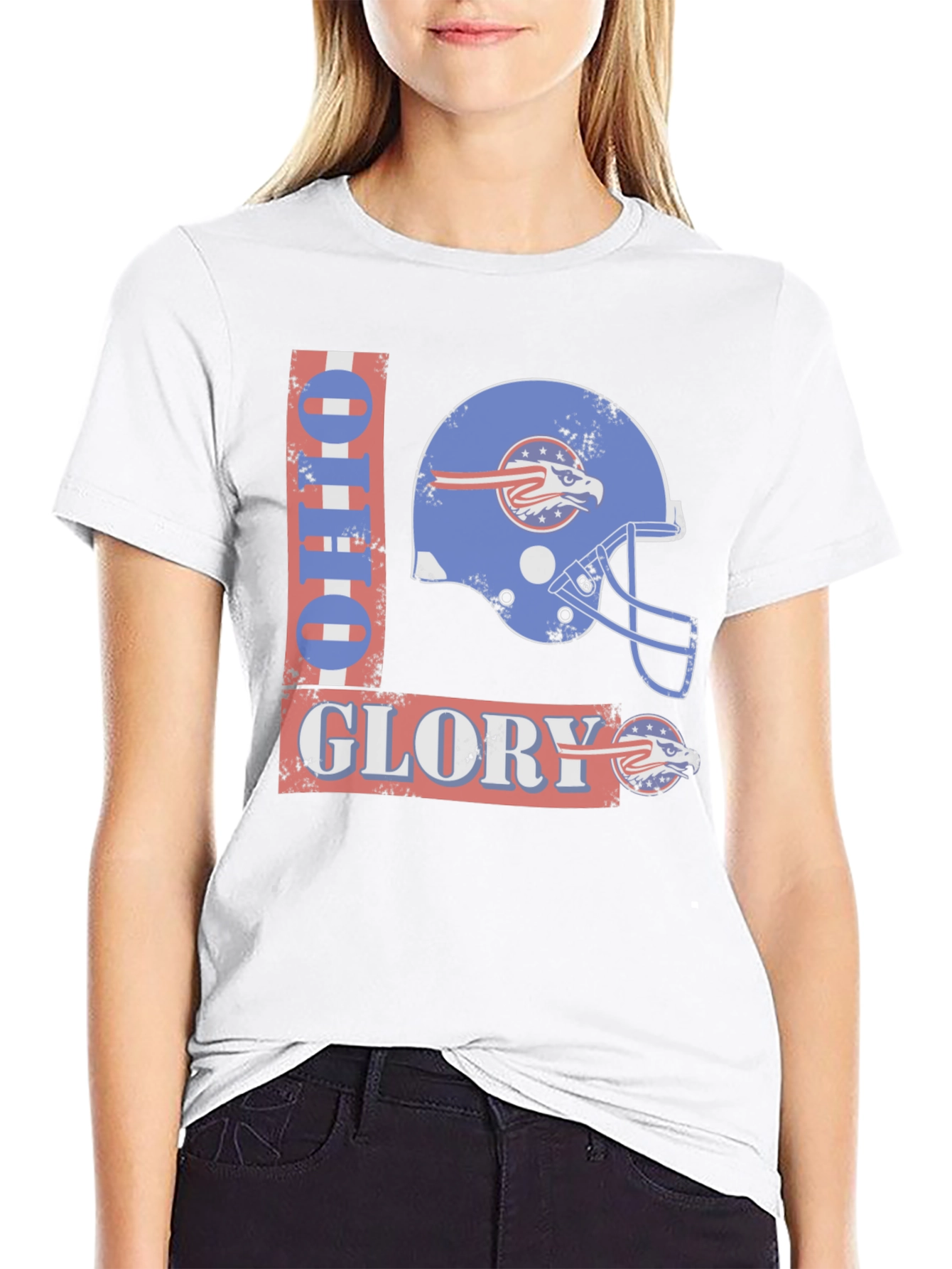 Ohio Glory Football Helmet Graphic T-Shirt