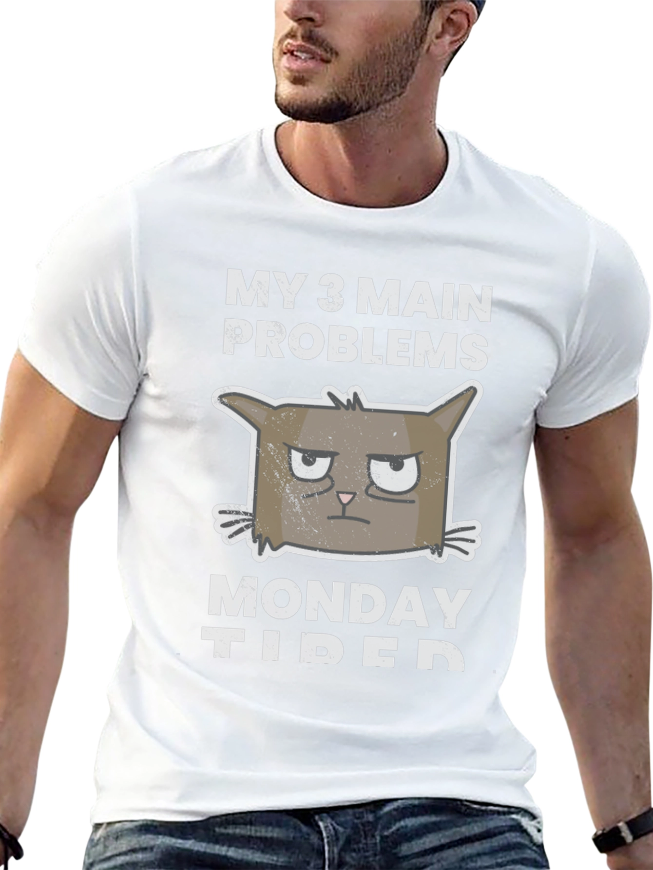 My 3 Main Problems Cat Graphic T-Shirt