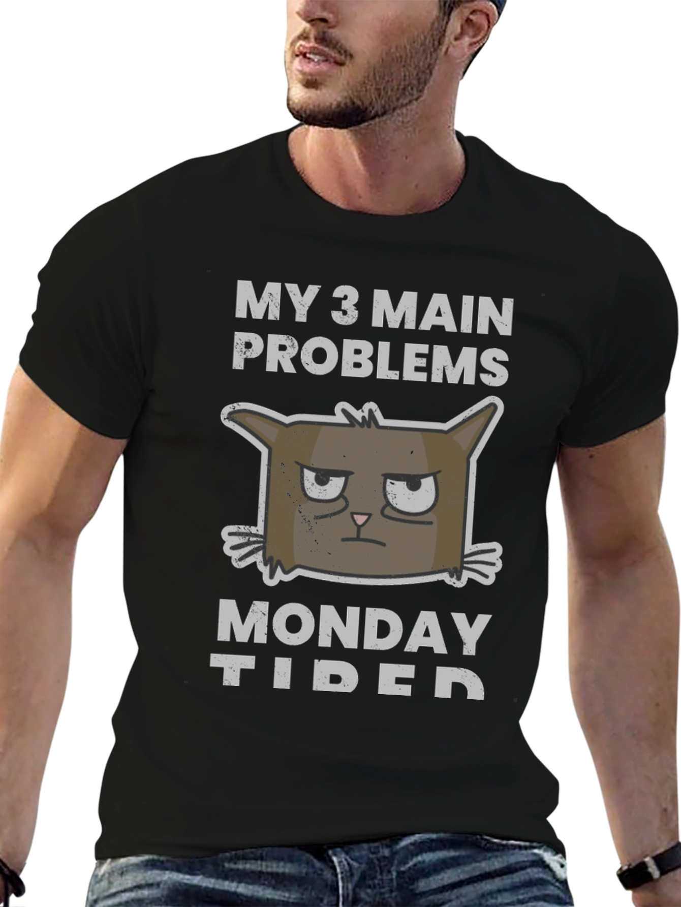 My 3 Main Problems Cat Graphic T-Shirt