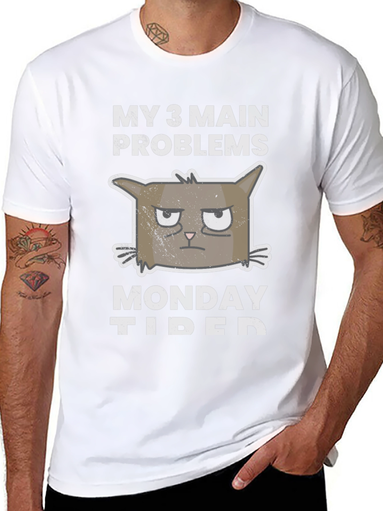 My 3 Main Problems Cat Graphic T-Shirt