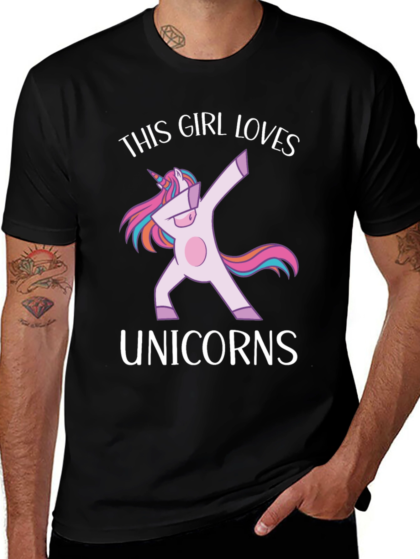 This Girl Loves Unicorns Graphic Tee