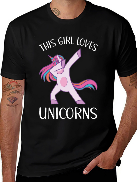 This Girl Loves Unicorns Graphic Tee