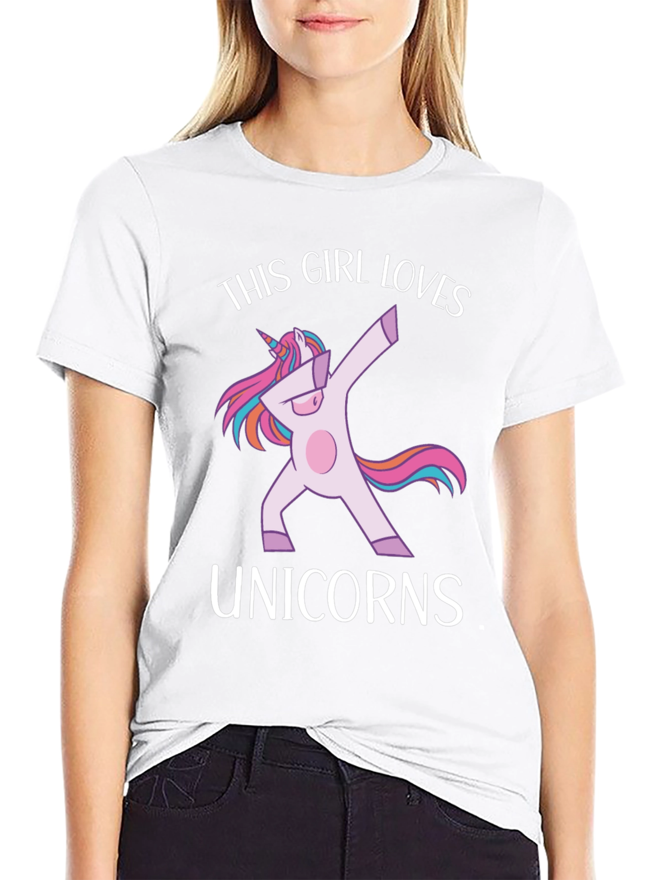 This Girl Loves Unicorns Graphic Tee