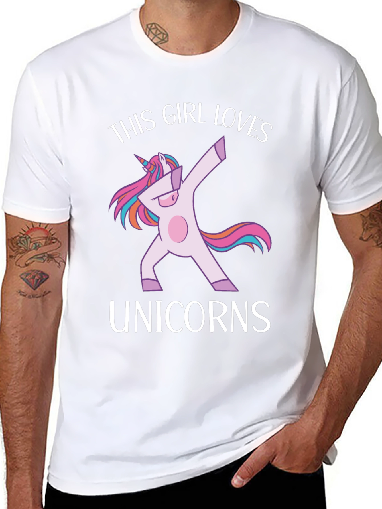 This Girl Loves Unicorns Graphic Tee