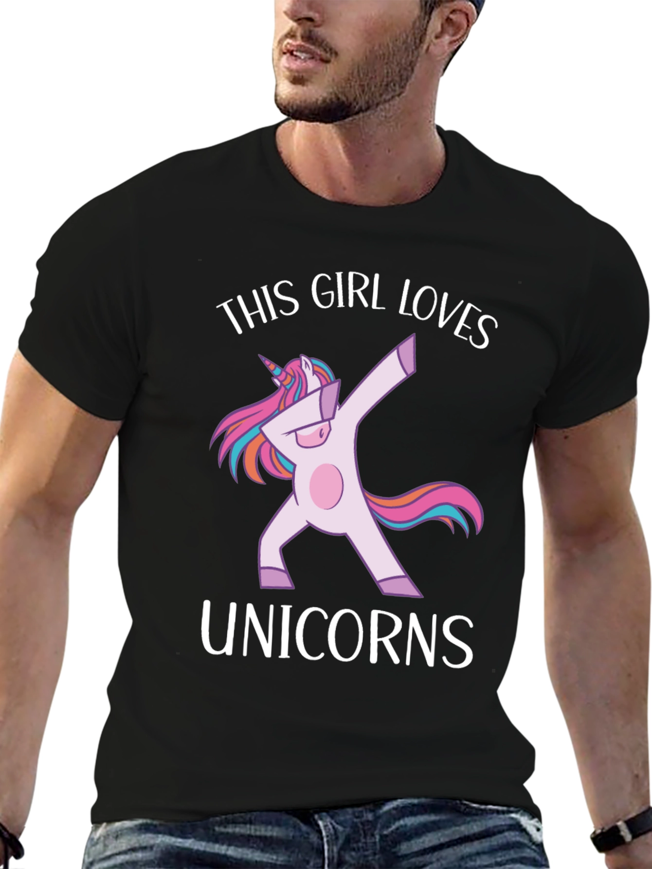 This Girl Loves Unicorns Graphic Tee