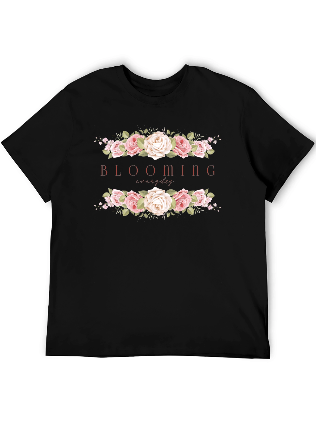 Blooming Everyday Graphic Tee - Stylish Floral Design