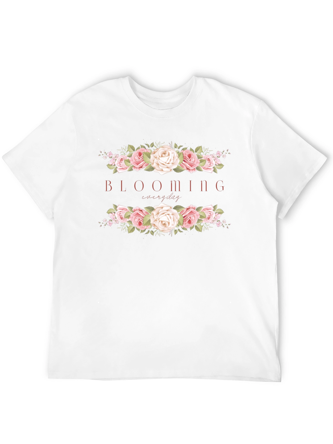 Blooming Everyday Graphic Tee - Stylish Floral Design