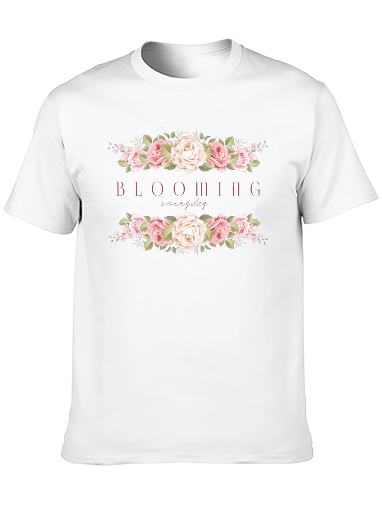 Blooming Everyday Graphic Tee - Stylish Floral Design