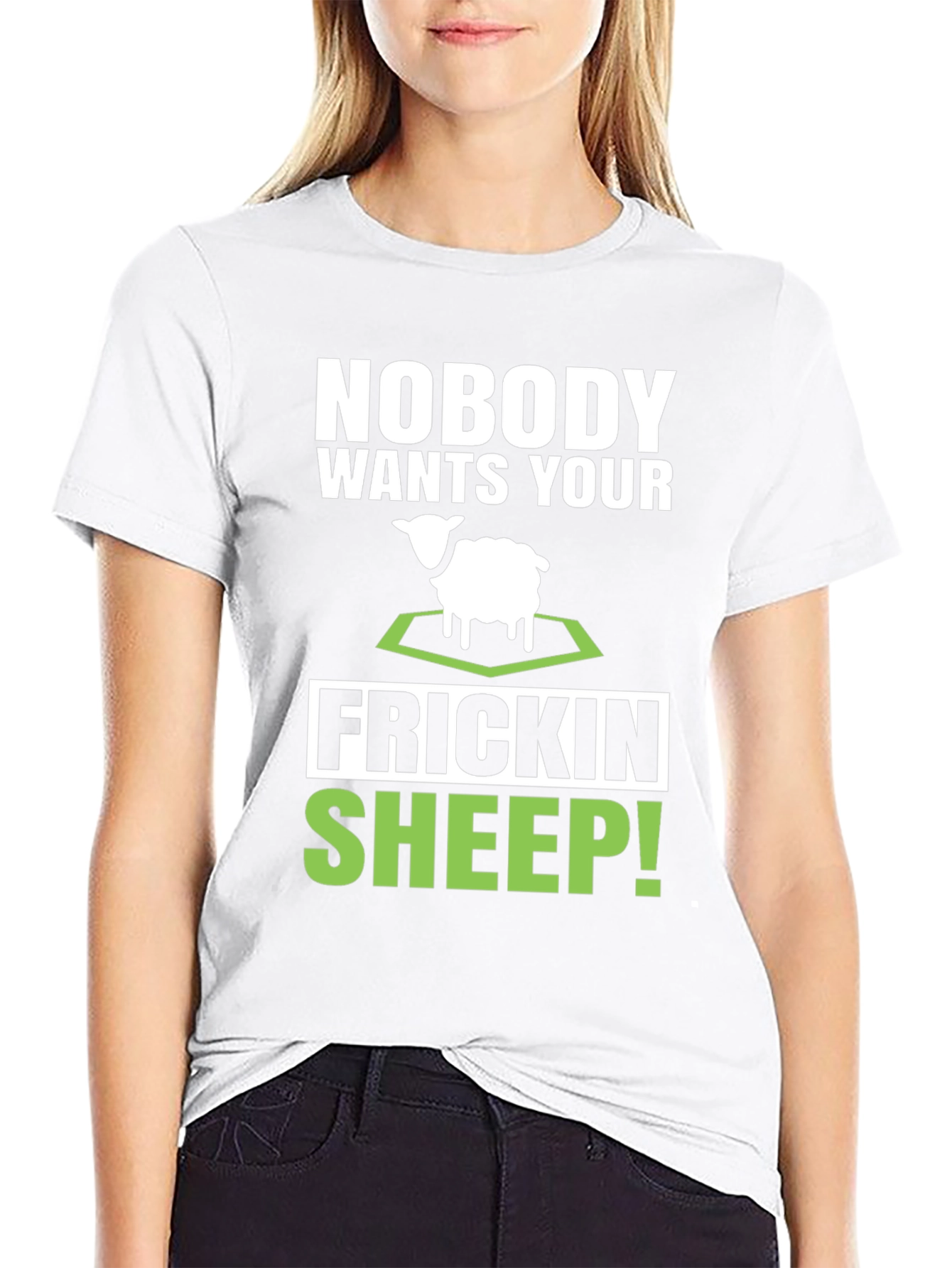 Funny Sheep Graphic Tee - Novelty T-Shirt