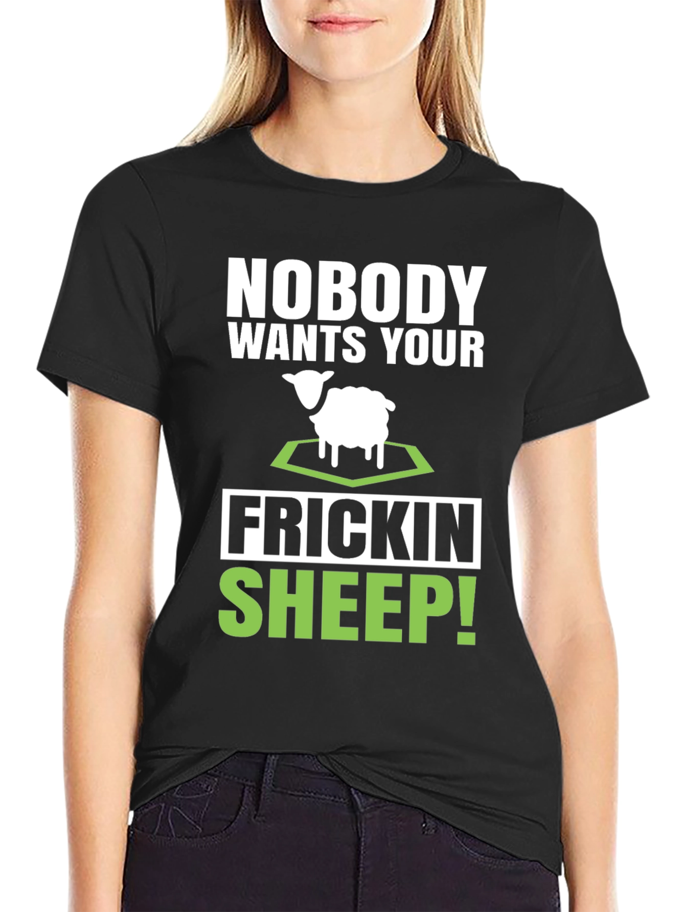 Funny Sheep Graphic Tee - Novelty T-Shirt