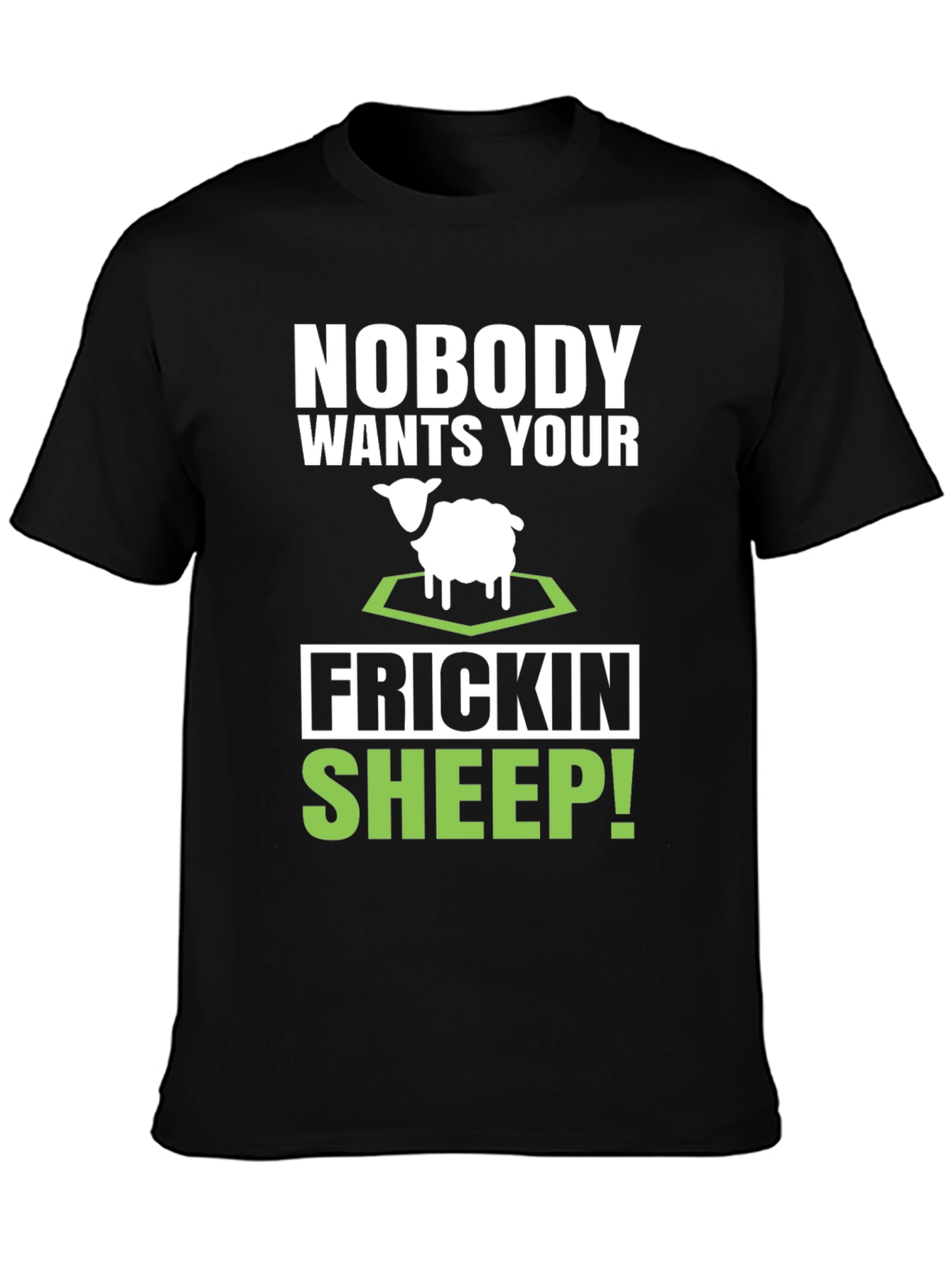 Funny Sheep Graphic Tee - Novelty T-Shirt