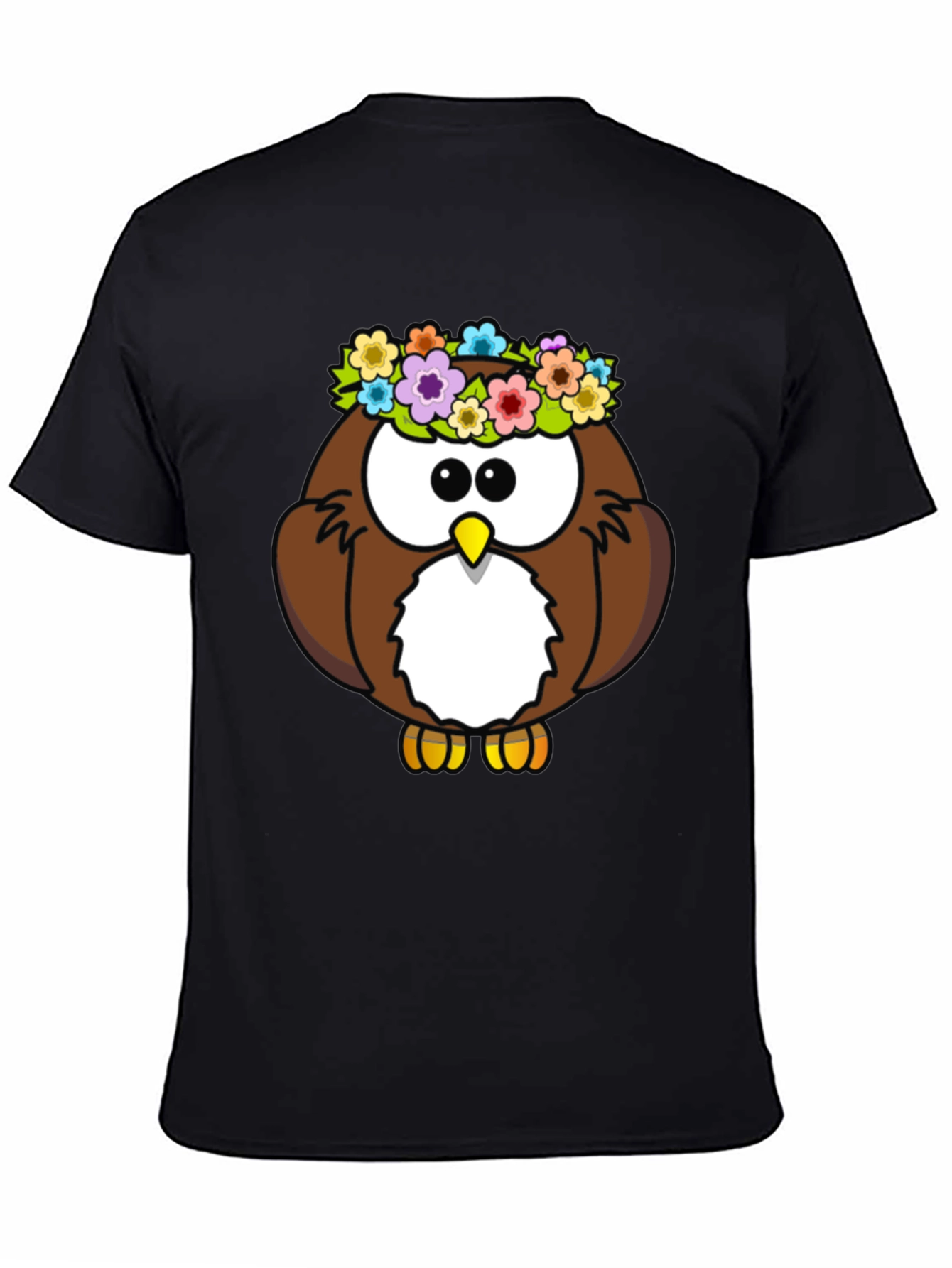 Owl Flower Crown Graphic T-Shirt