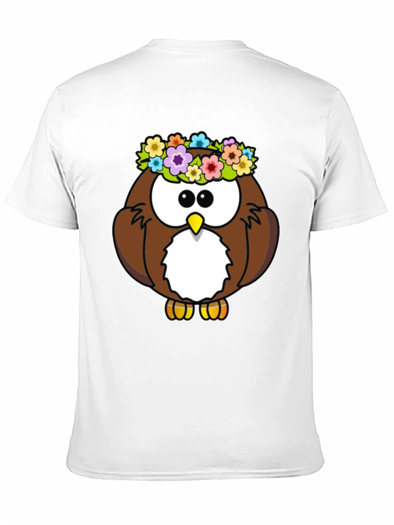 Owl Flower Crown Graphic T-Shirt