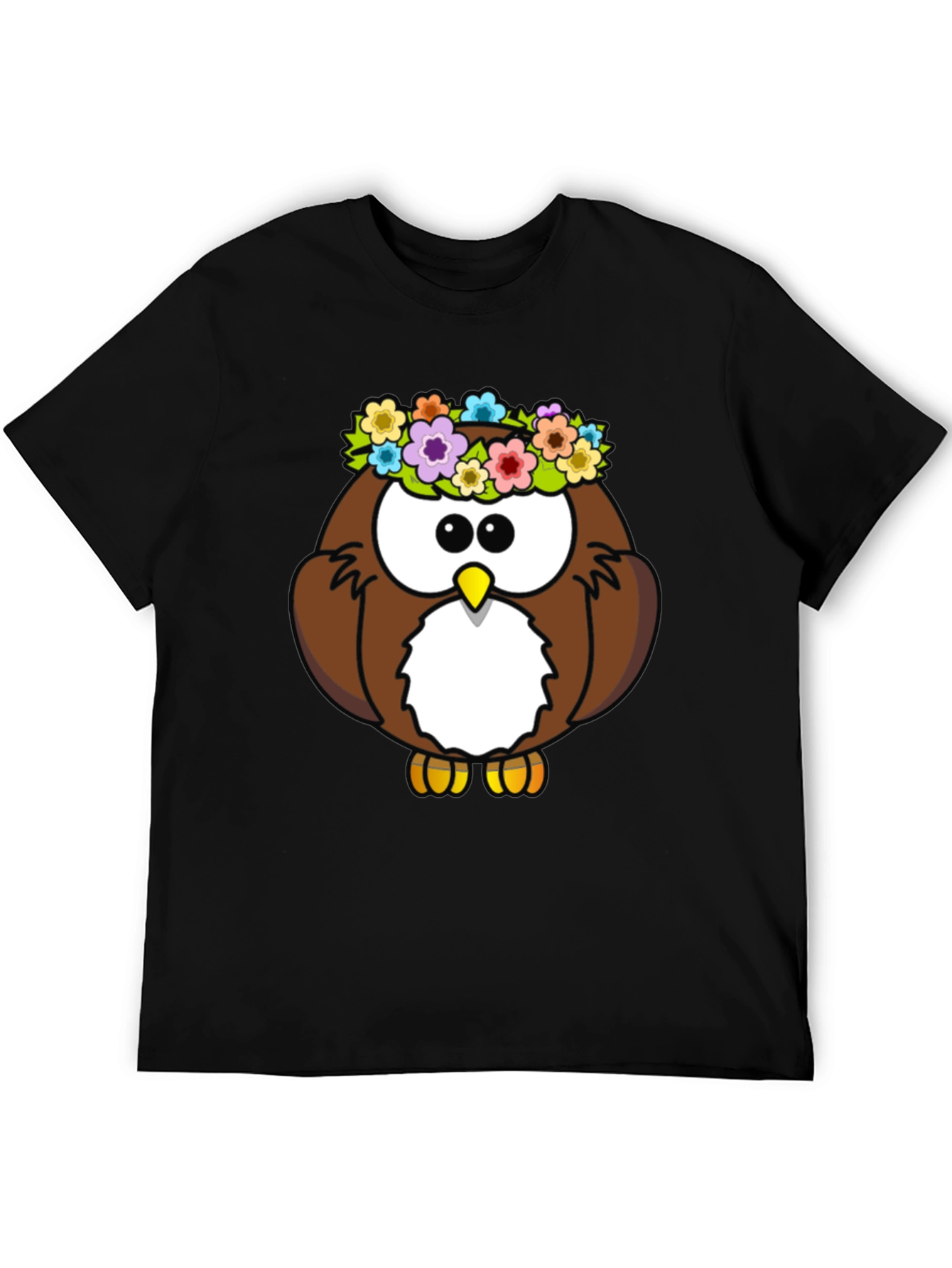 Owl Flower Crown Graphic T-Shirt