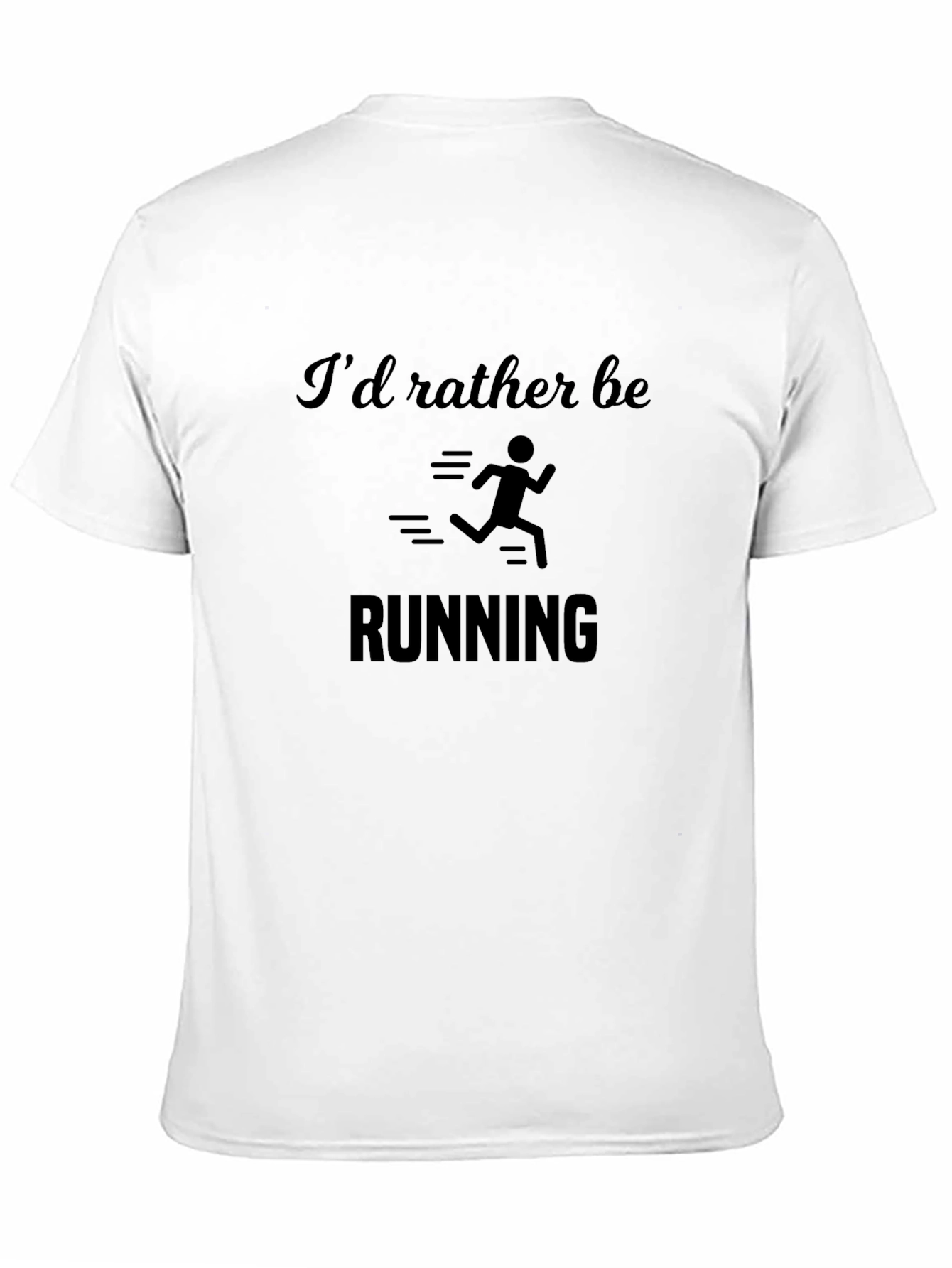 Id Rather Be Running Black T-Shirt