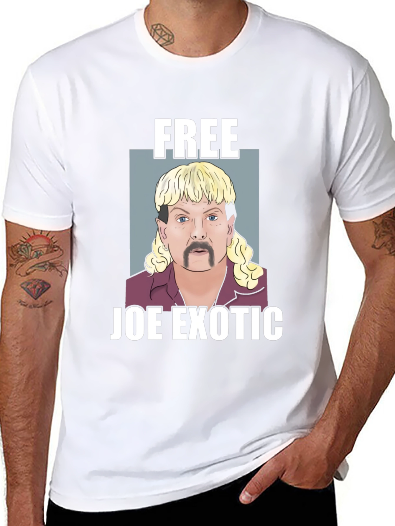 Free Joe Exotic T-Shirt - Tiger King Inspired