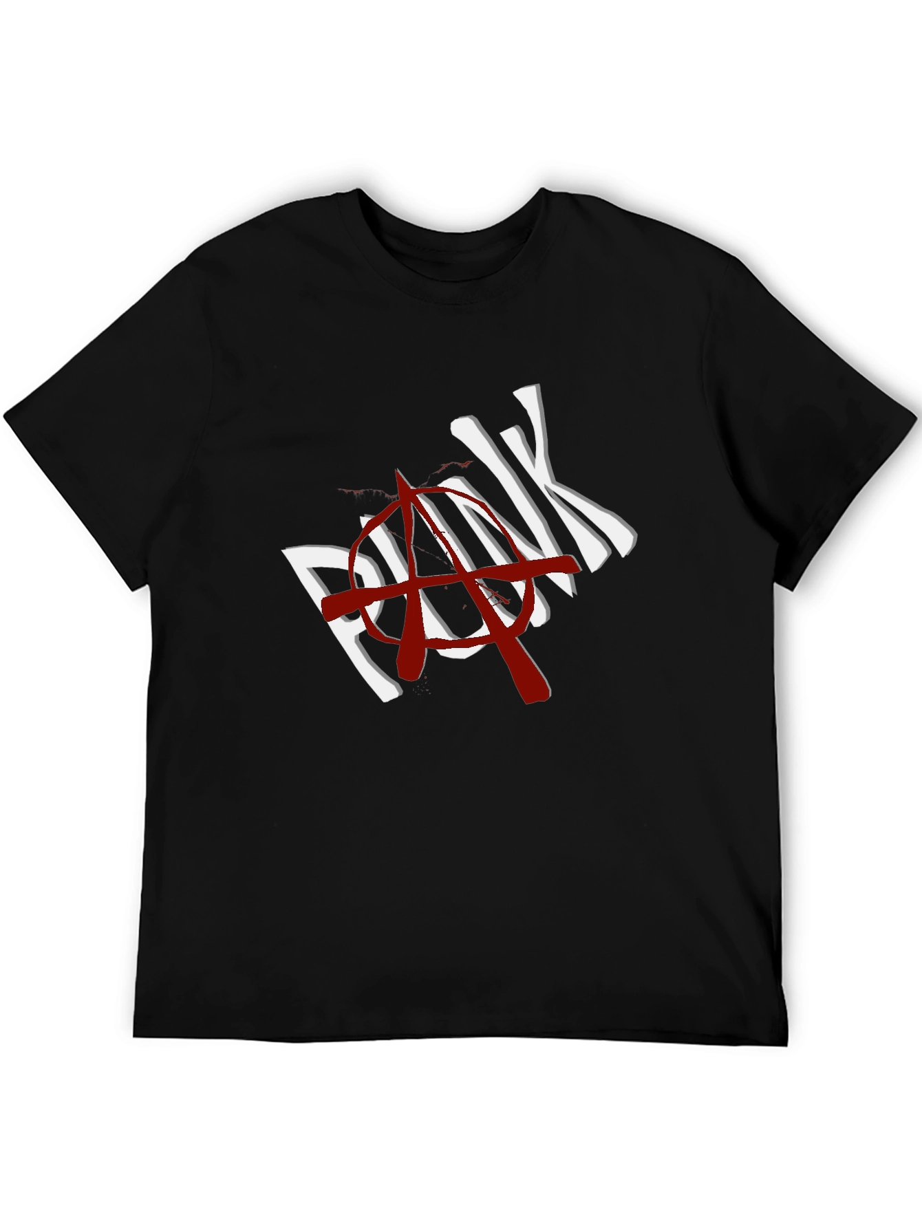 Punk Anarchy Graphic T-Shirt - Black