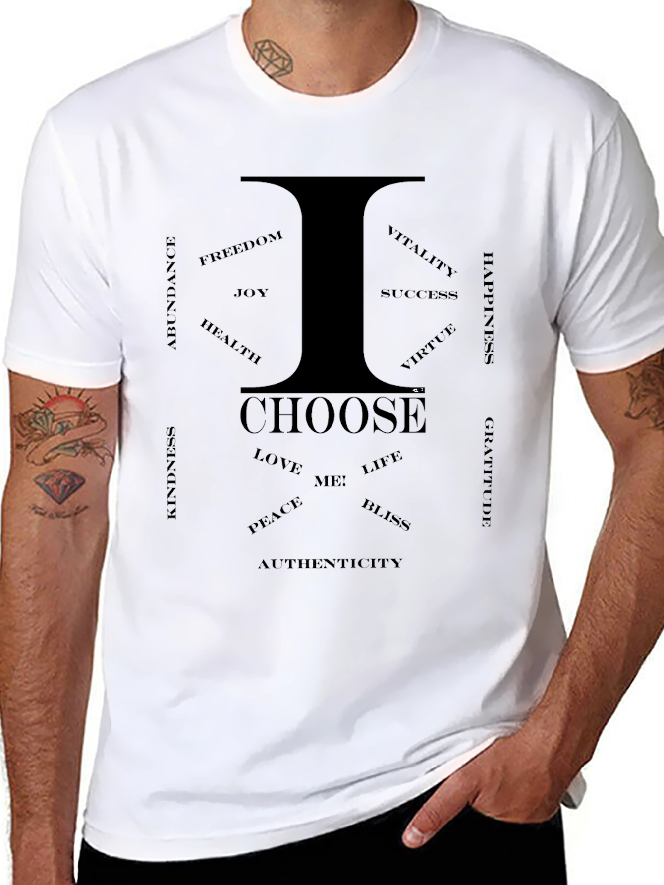 I Choose Graphic T-Shirt - Positive Affirmations