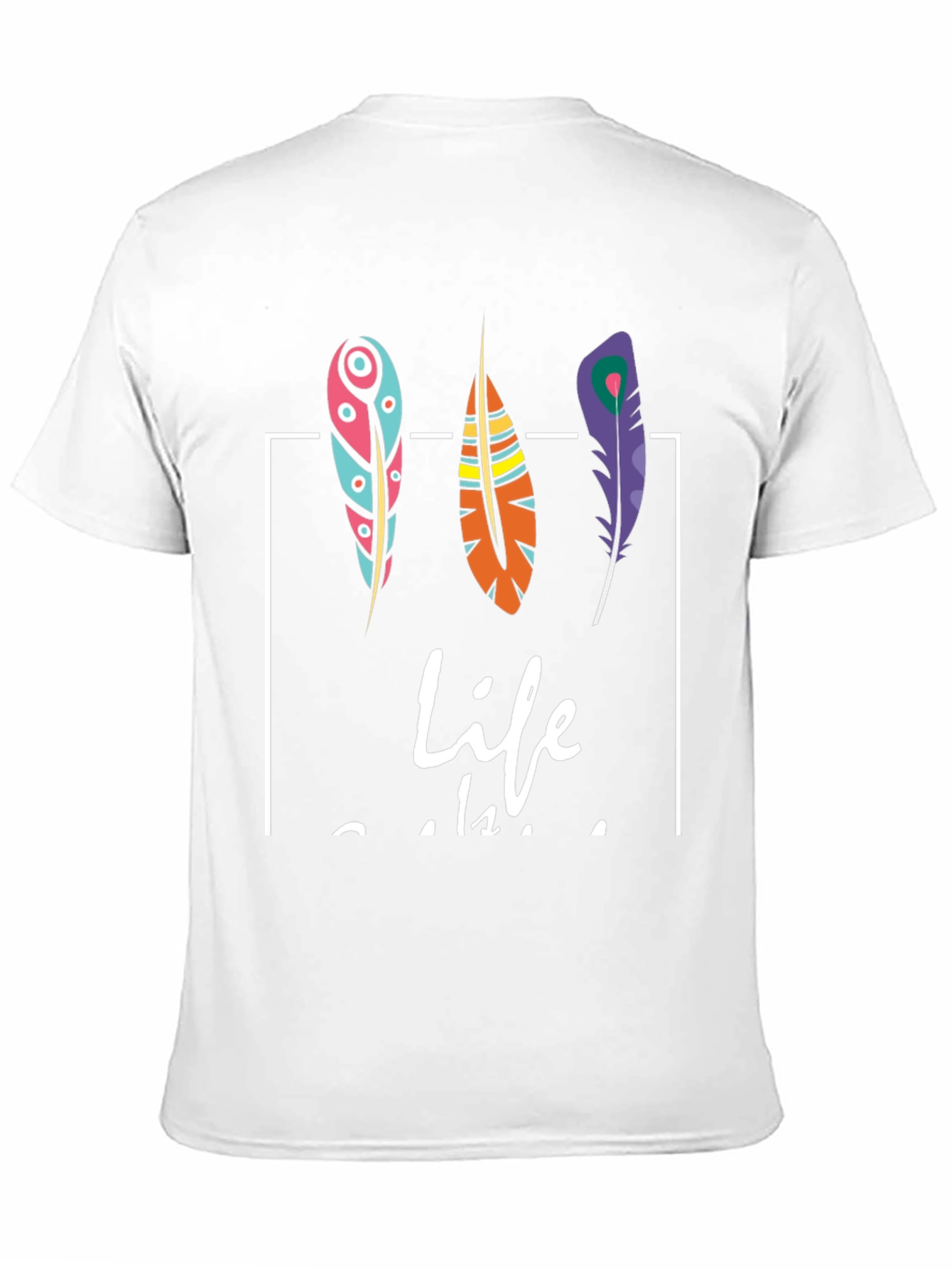 Feather Graphic Print T-Shirt