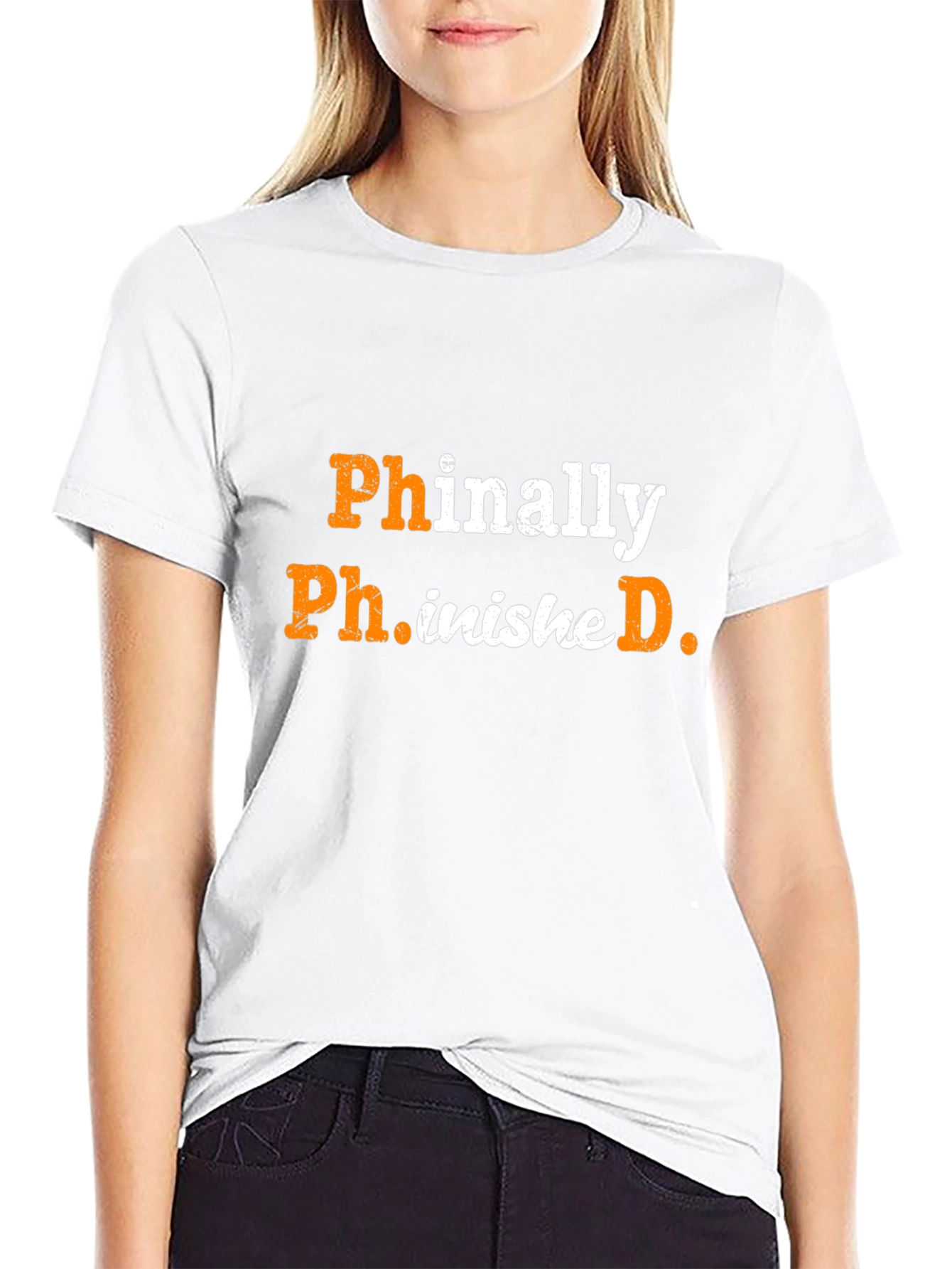 Phinally Ph.inished. Black PhD Graduation T-Shirt