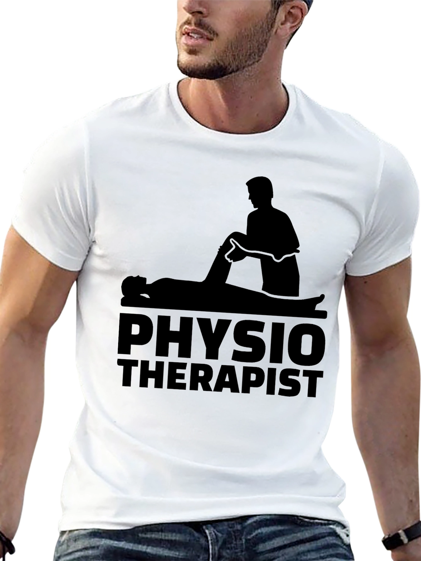 Physiotherapist Graphic Black T-Shirt