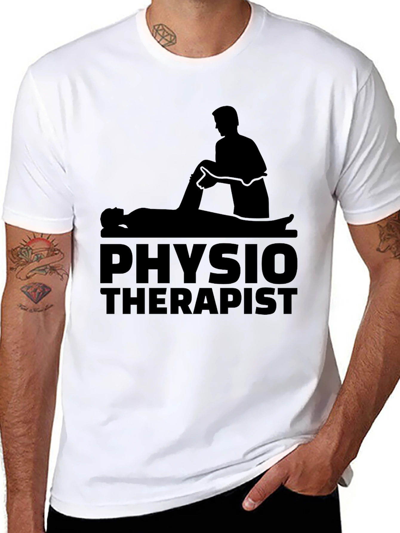 Physiotherapist Graphic Black T-Shirt