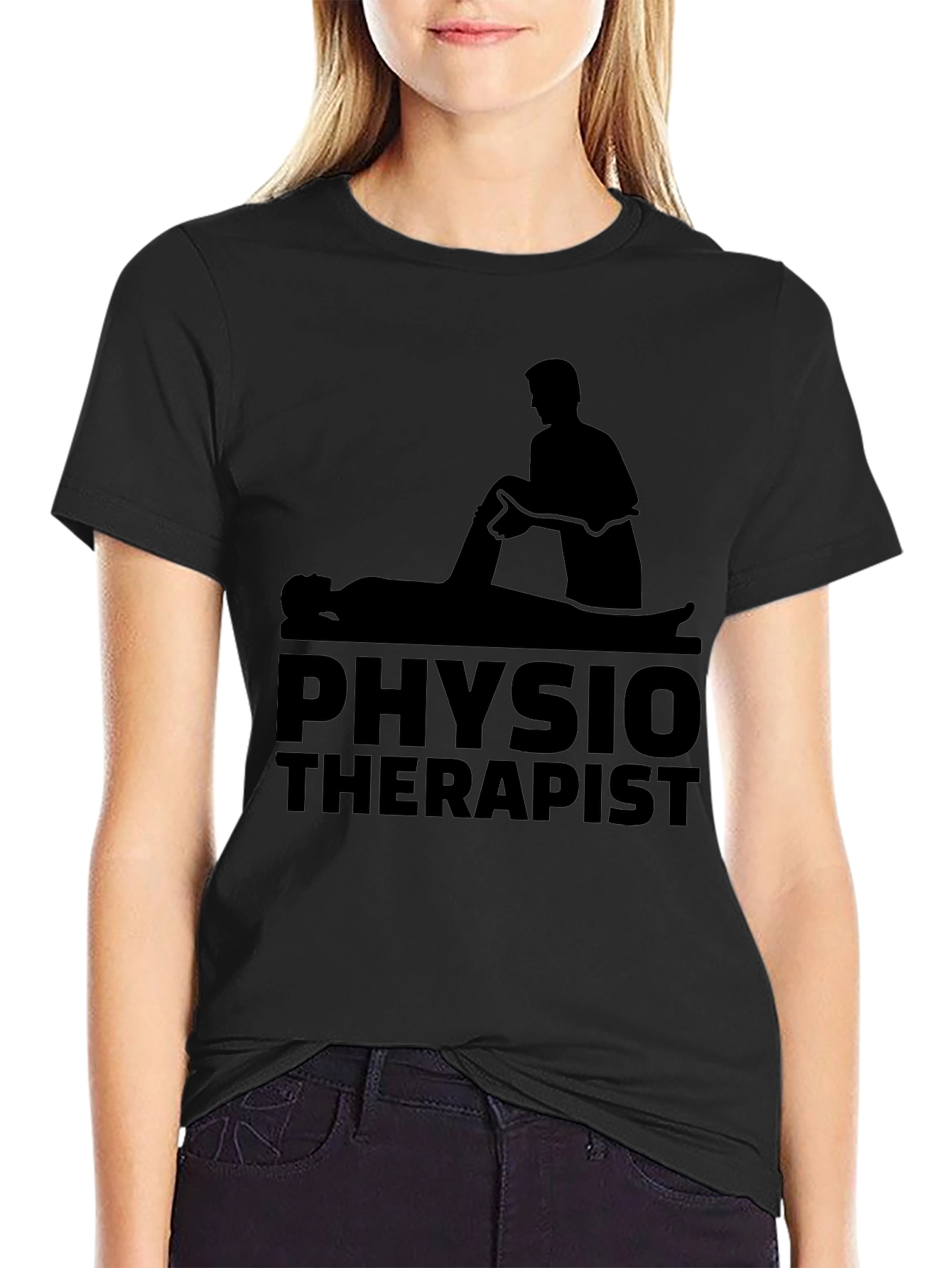 Physiotherapist Graphic Black T-Shirt