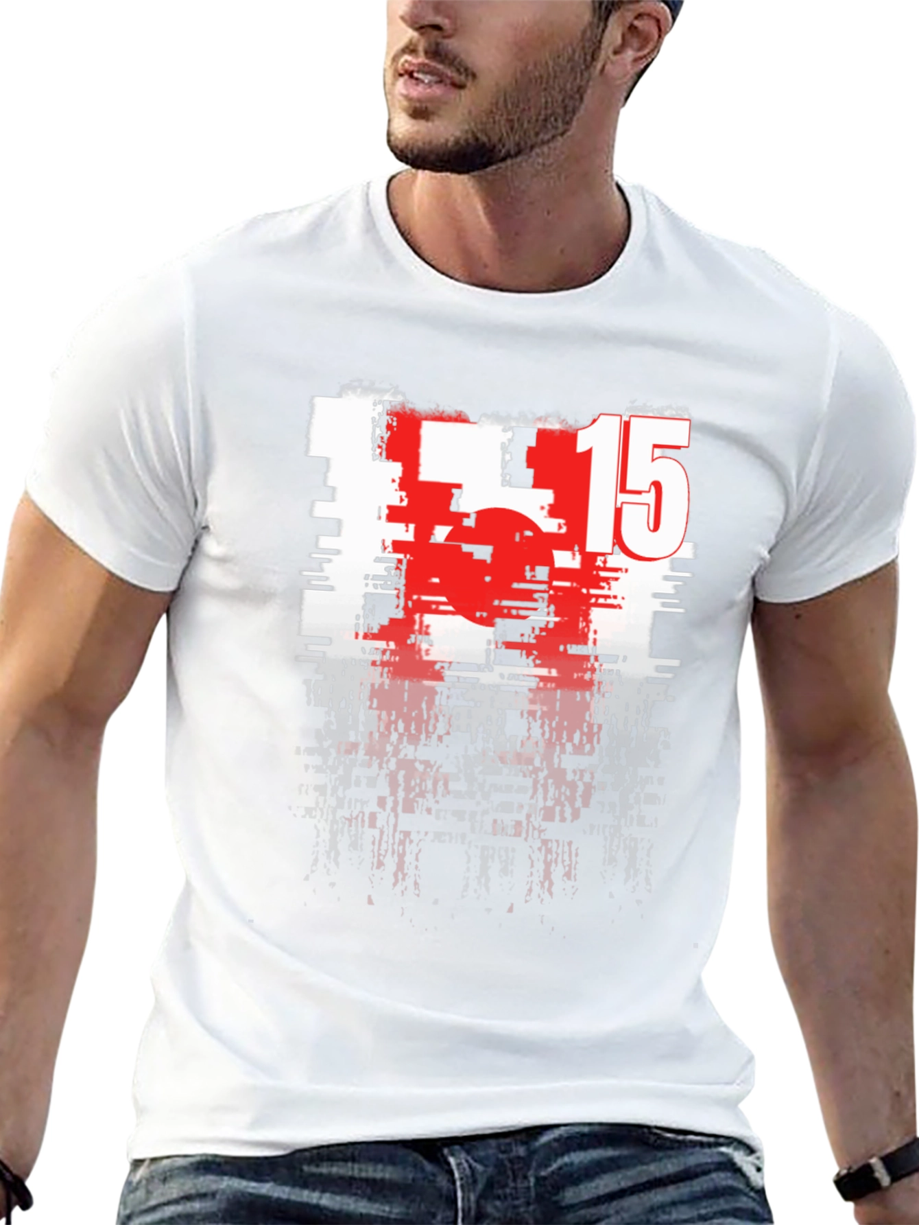 Glitch 15 Graphic Tee - Cool Streetwear Style