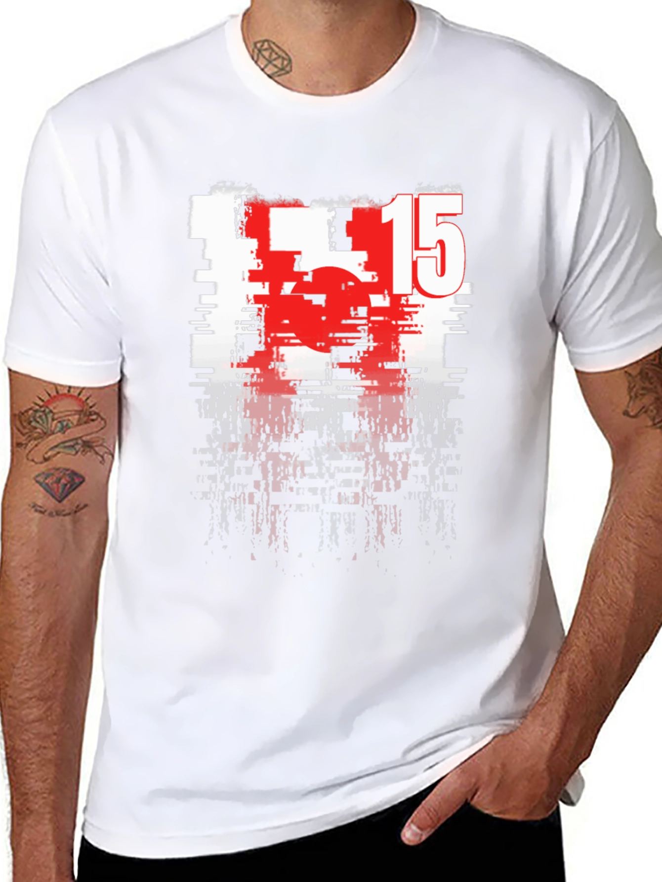 Glitch 15 Graphic Tee - Cool Streetwear Style