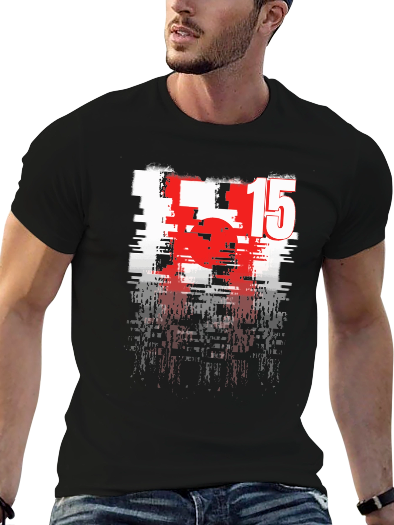 Glitch 15 Graphic Tee - Cool Streetwear Style