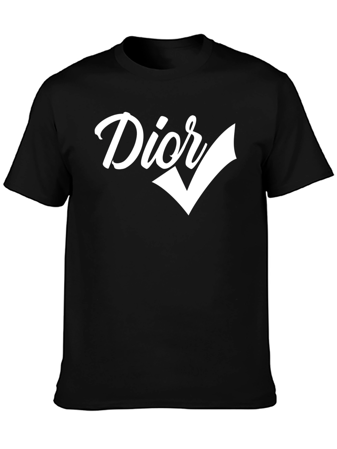 Dior Check Graphic Black T-Shirt
