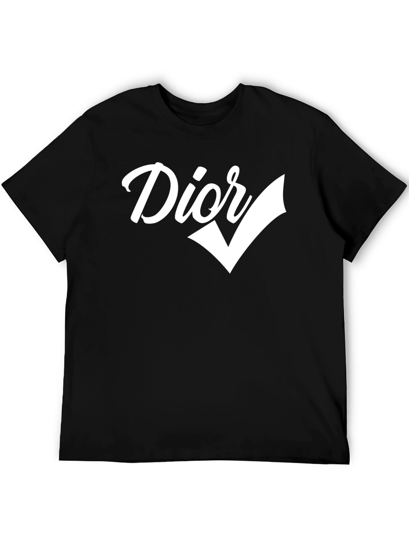 Dior Check Graphic Black T-Shirt