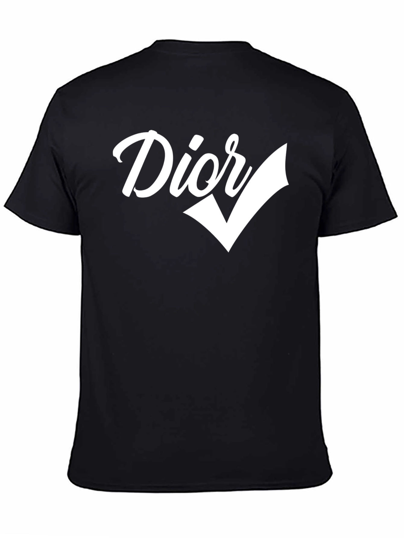 Dior Check Graphic Black T-Shirt