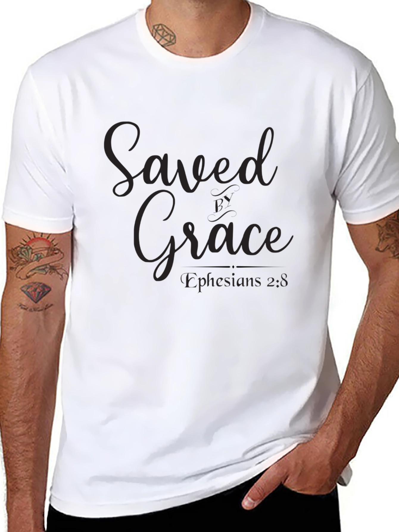 Saved By Grace T-Shirt Christian Apparel