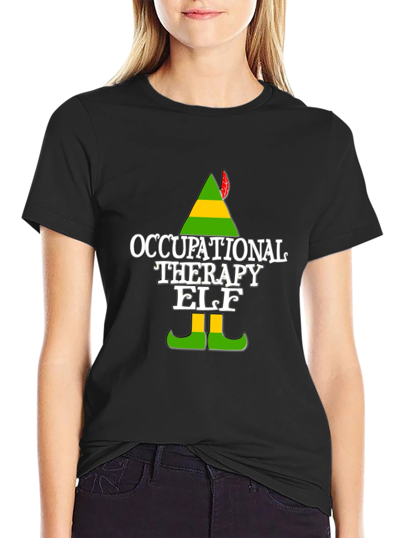 Occupational Therapy Elf T-Shirt - Holiday Cheer!
