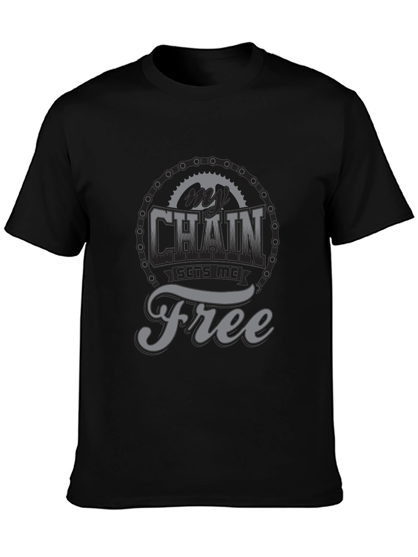 My Chain Sets Me Free T-Shirt - Biker Design