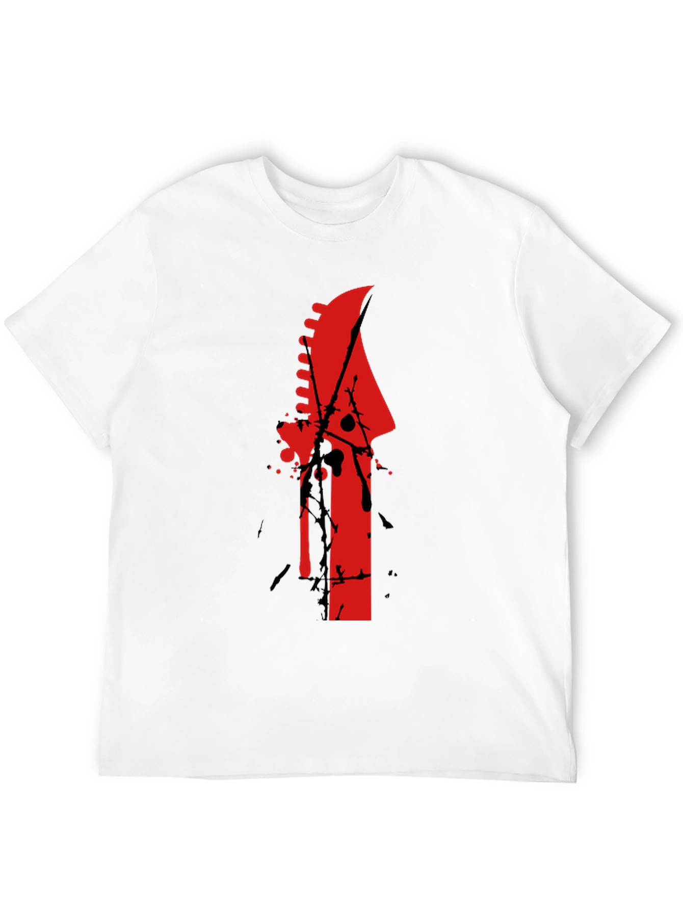Edgy Guitar Headstock T-Shirt