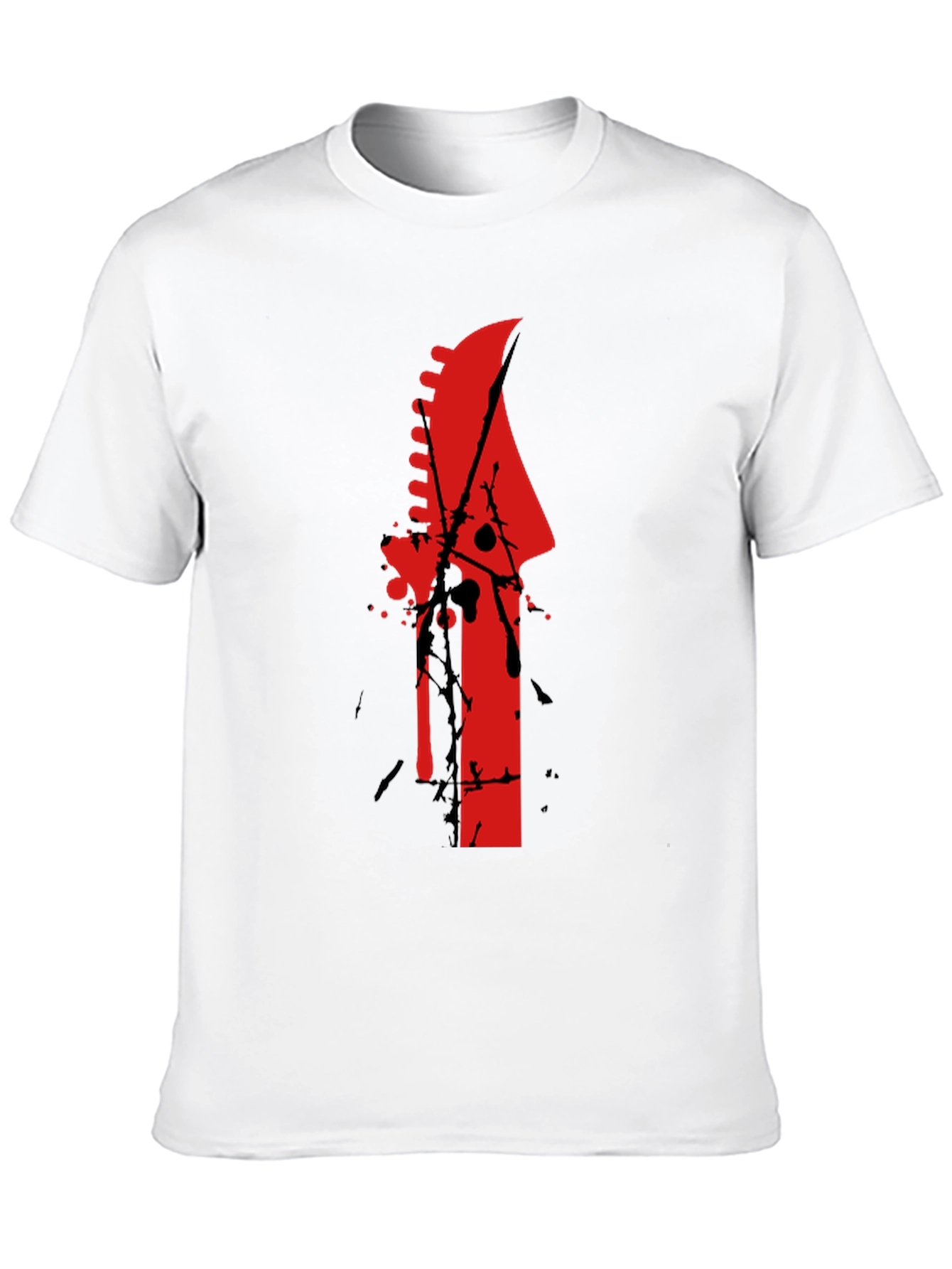 Edgy Guitar Headstock T-Shirt