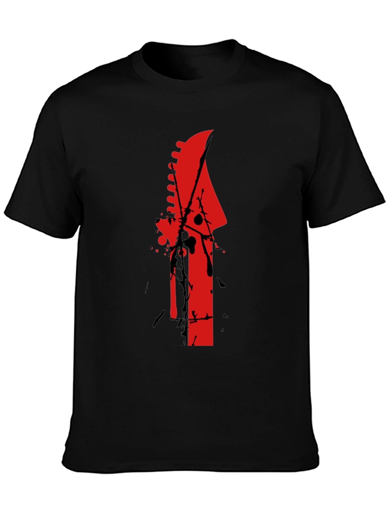 Edgy Guitar Headstock T-Shirt
