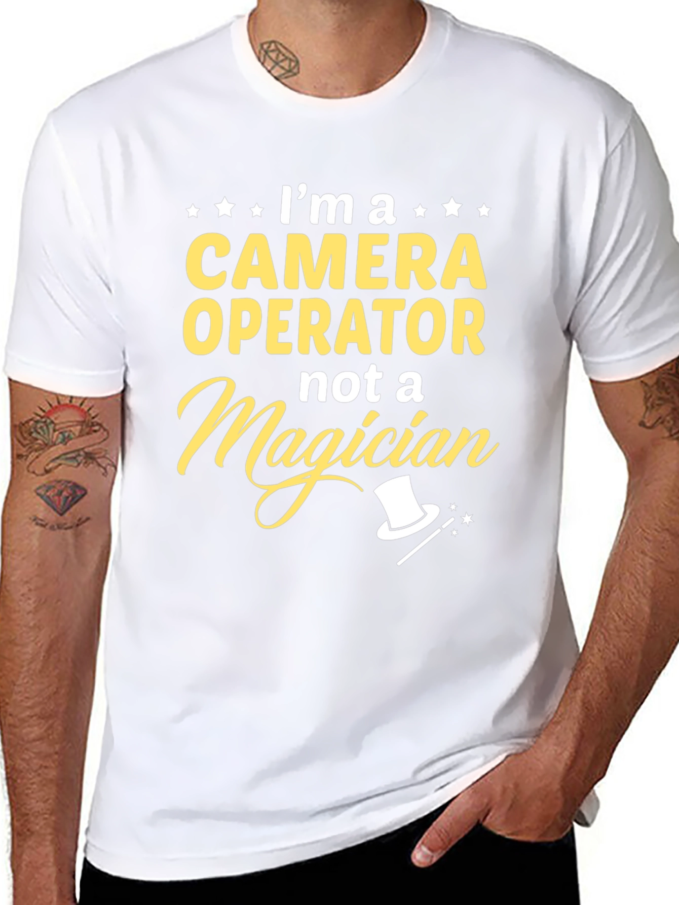 Camera Operator Not a Magician Graphic Tee