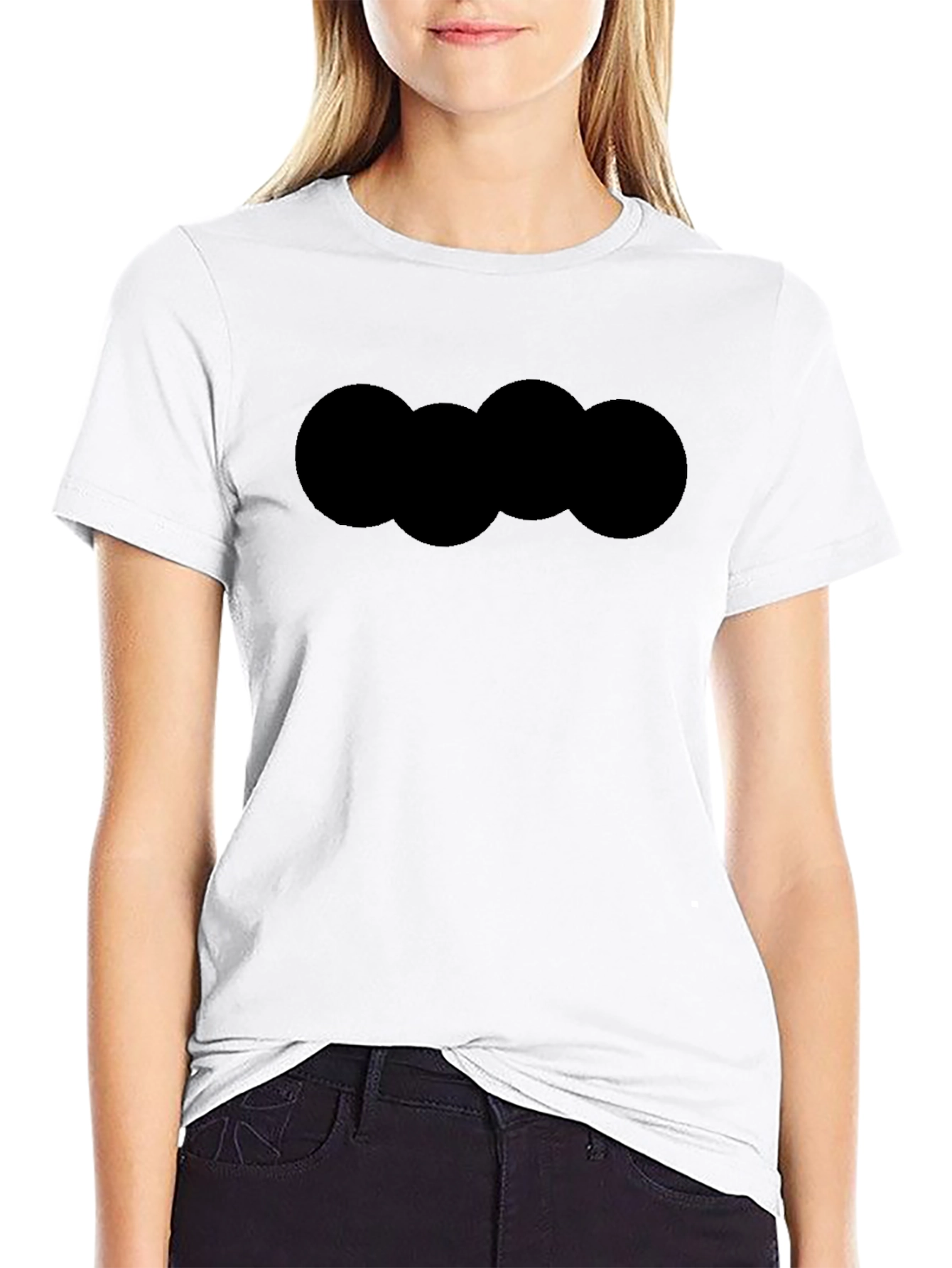 Black Graphic Tee - Cloud Design