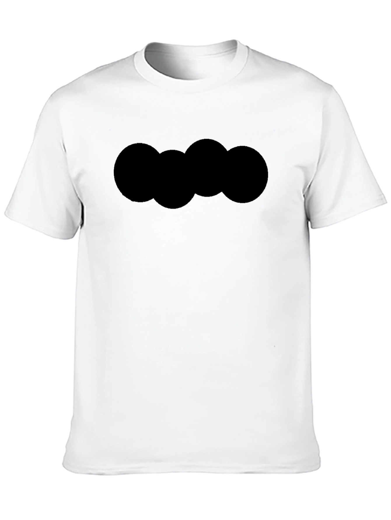 Black Graphic Tee - Cloud Design