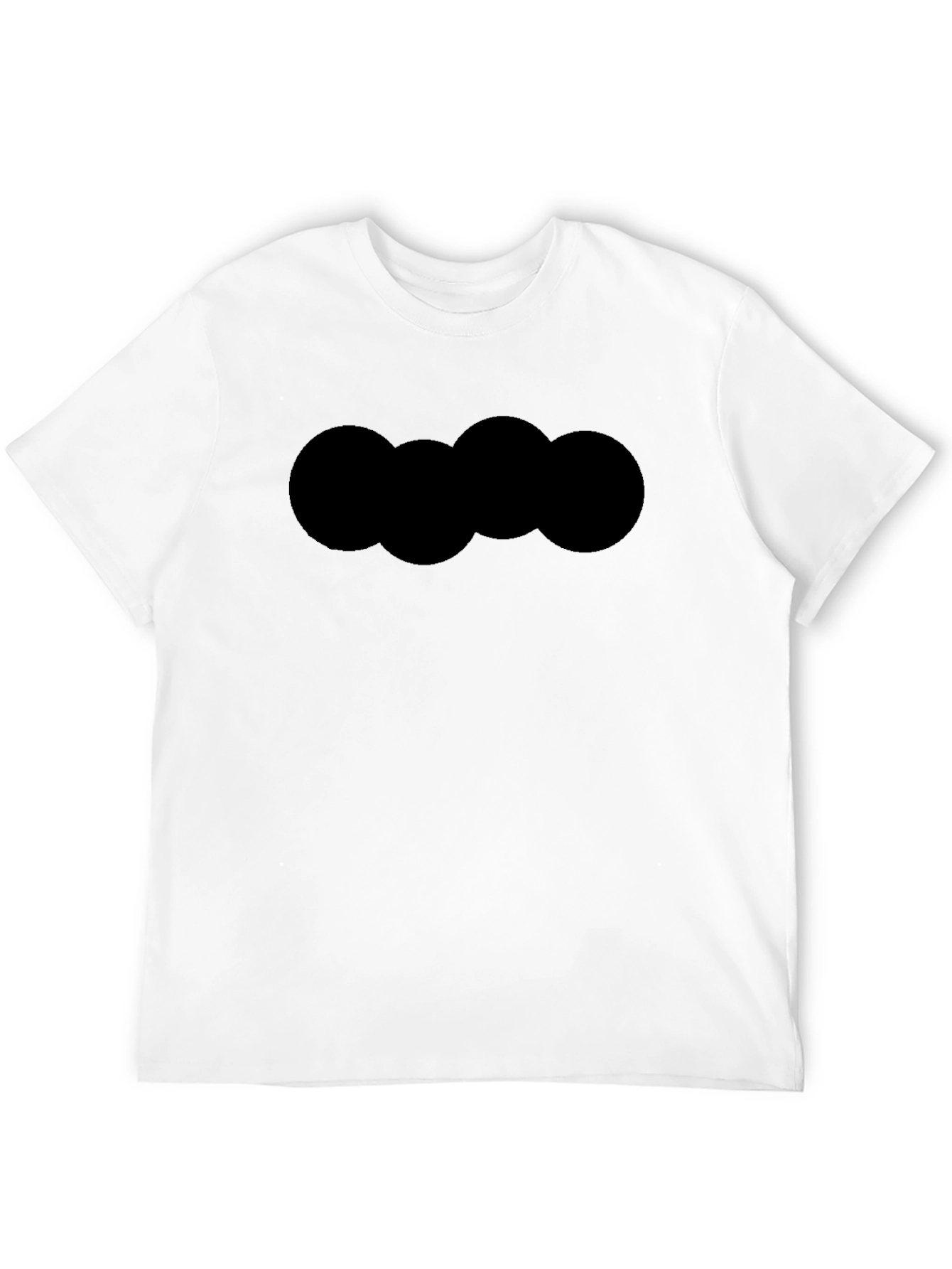 Black Graphic Tee - Cloud Design